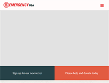 Tablet Screenshot of emergencyusa.org
